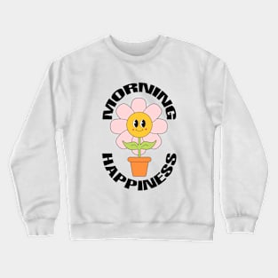 retro cartoon flower Crewneck Sweatshirt